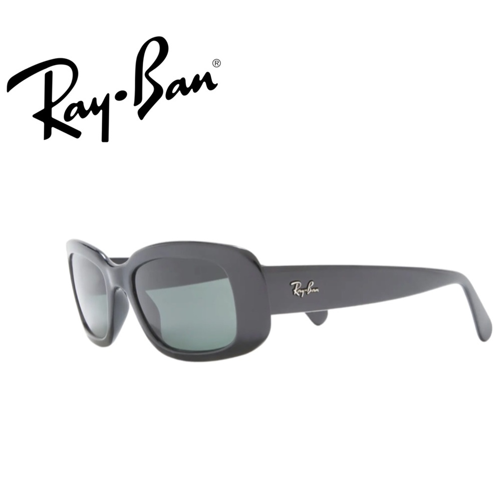 NEW Rectangular black Ray-ban Sunglasses. NWT - image 3
